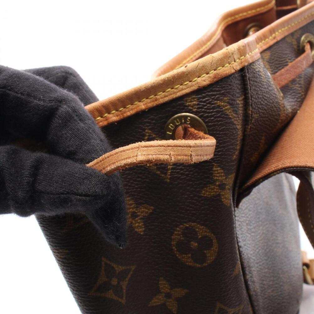 LOUIS VUITTON Brown Monogram Leather Backpack - Picture 10 of 13